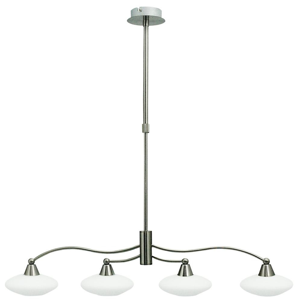 Lampa wisząca srebrno-biała ELISA 4xG9x40W wym: 73x73x13 cm Candellux