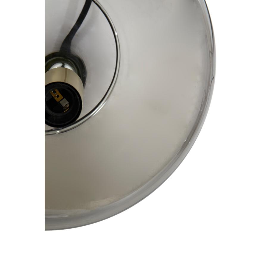 Light & Living - Solna hanglamp 3L - antiek brons smoke glas