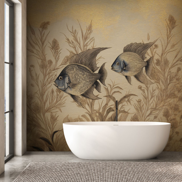 Feeby Fototapeta Ryby welony boho 150x105