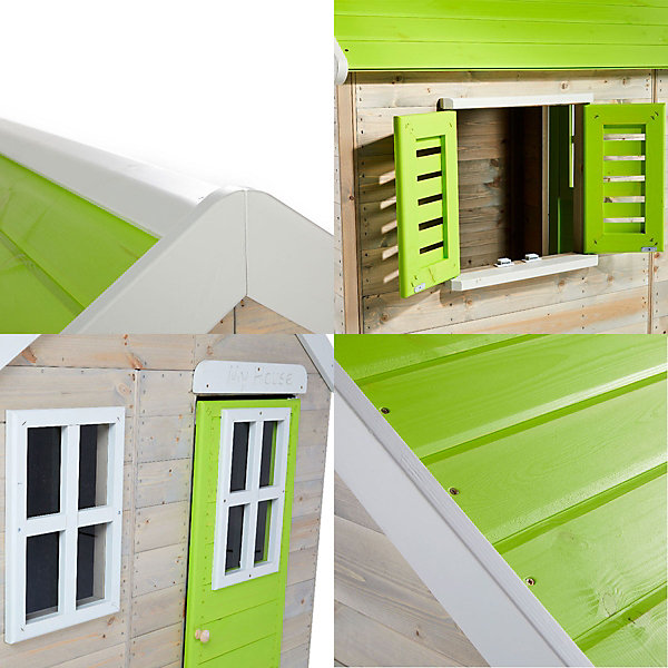Maison de jardin enfant extérieur - Cabane en bois avec plancher TINNI