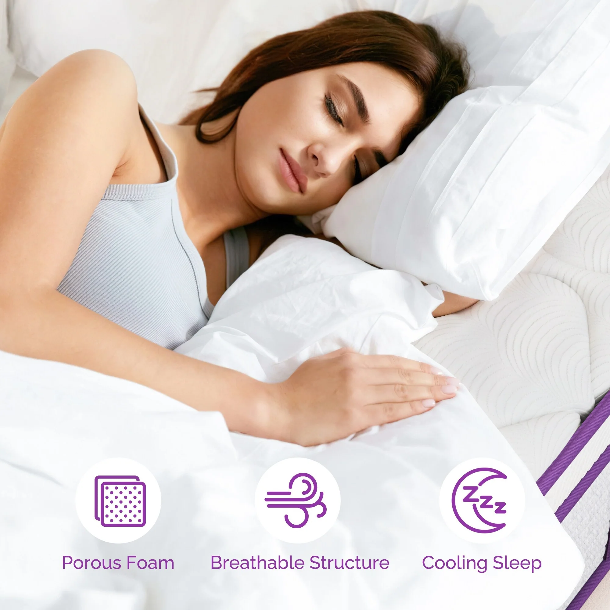 Sersper 10-Inch Medium Euro Top Memory Foam and Pocket Spring Hybrid Mattress