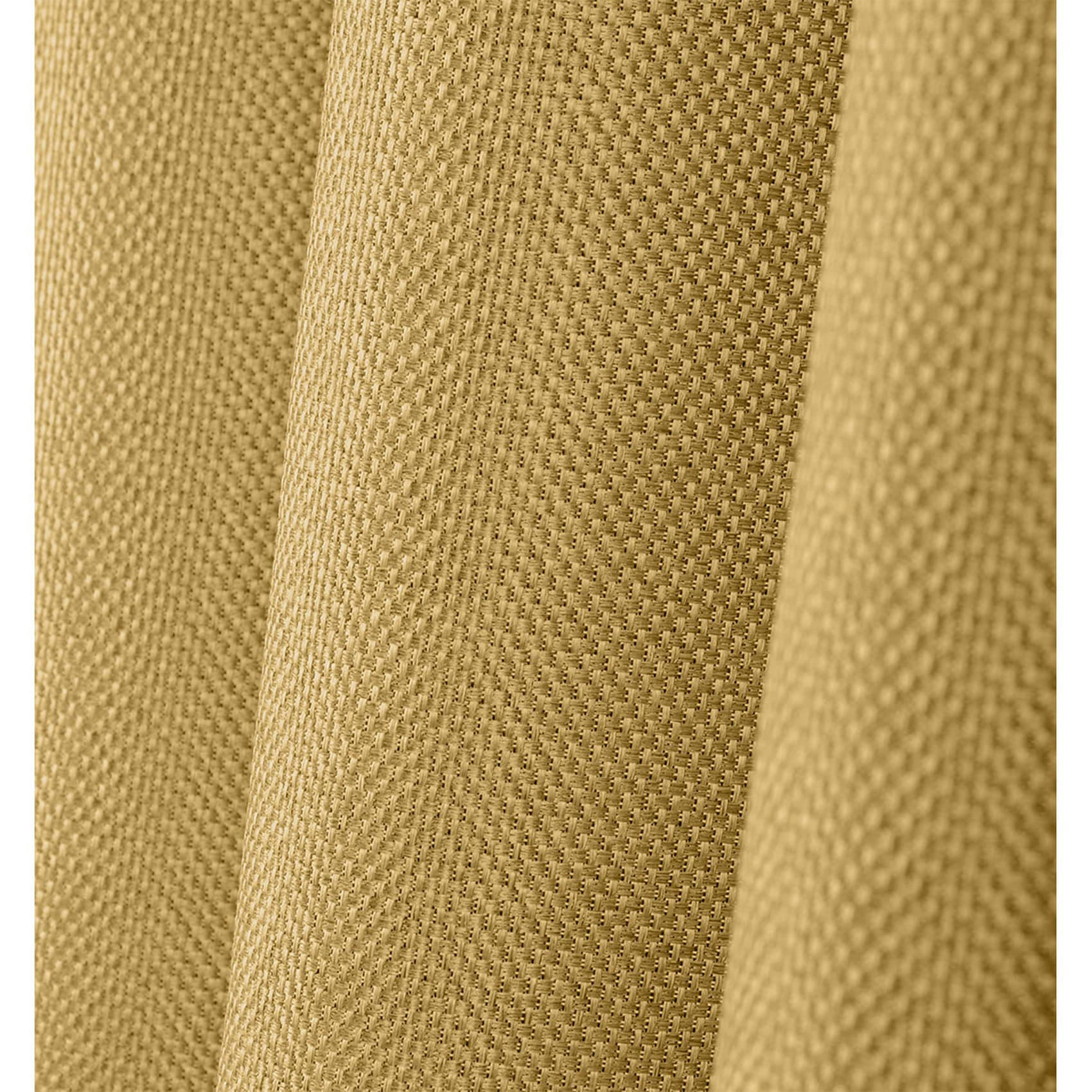- Rideau occultant uni tramé polyester jaune moutarde 140x260 cm