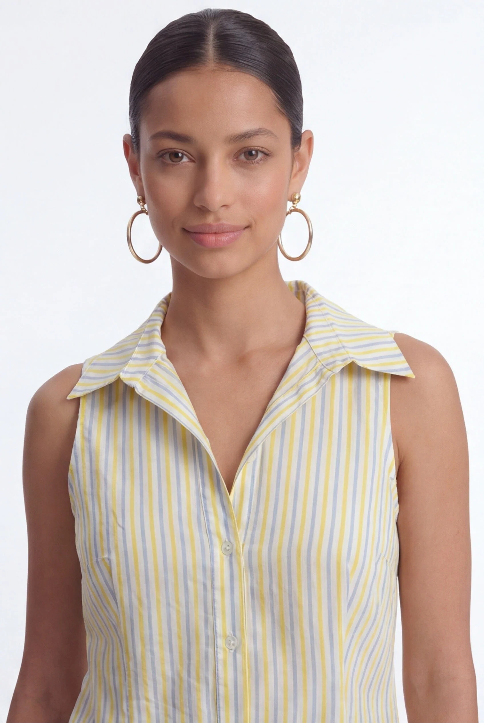 CHEMISE DOS NUS - CALVIN - JAUNE
