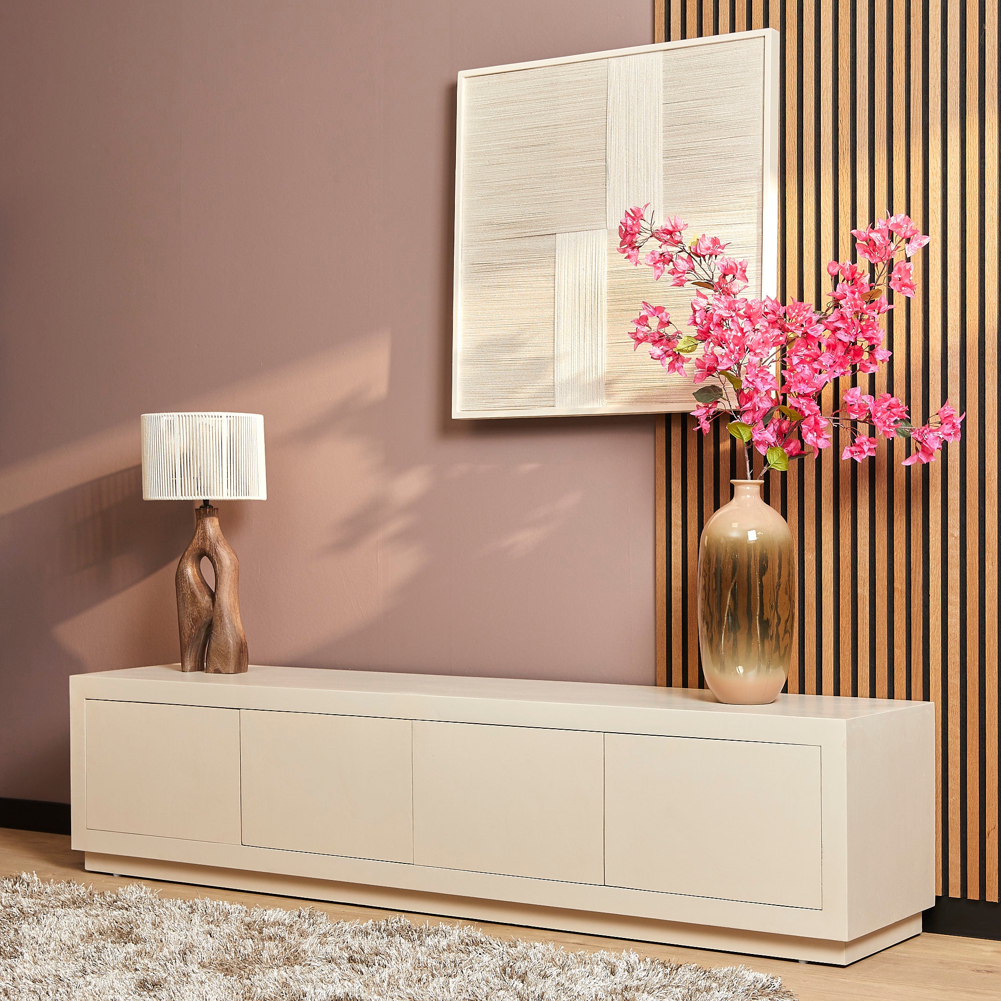 Starfurn tv meubel Brussel - beige - 42x200x46cm