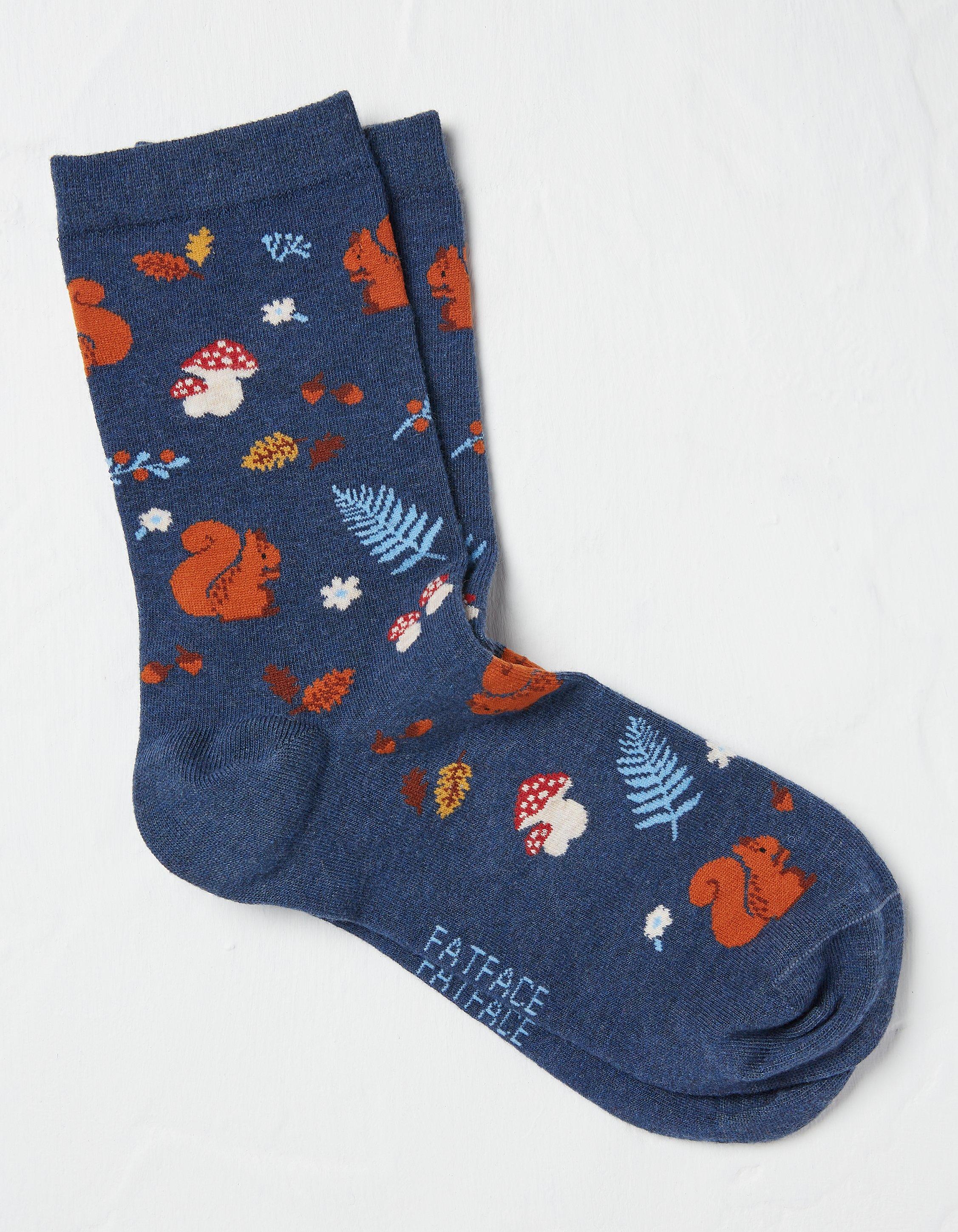 Woodland Squirrel Socks