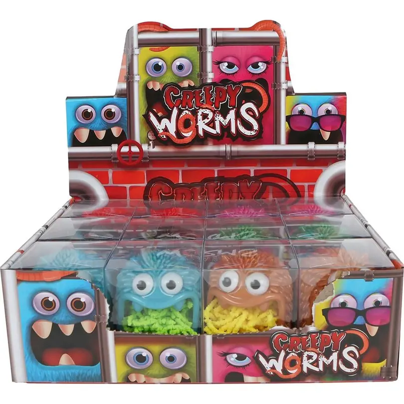 Spielset 6er-Set Creepy Worms Monster