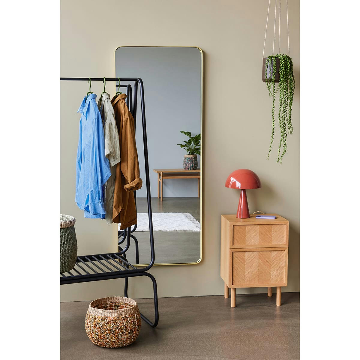 APPLY - Portant en métal noir 1 étagère