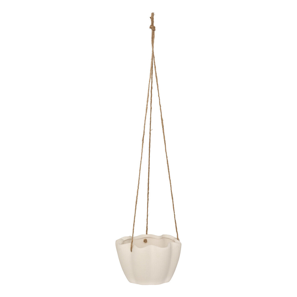 Vaso suspenso WILD ROMANCE branco em cerâmica