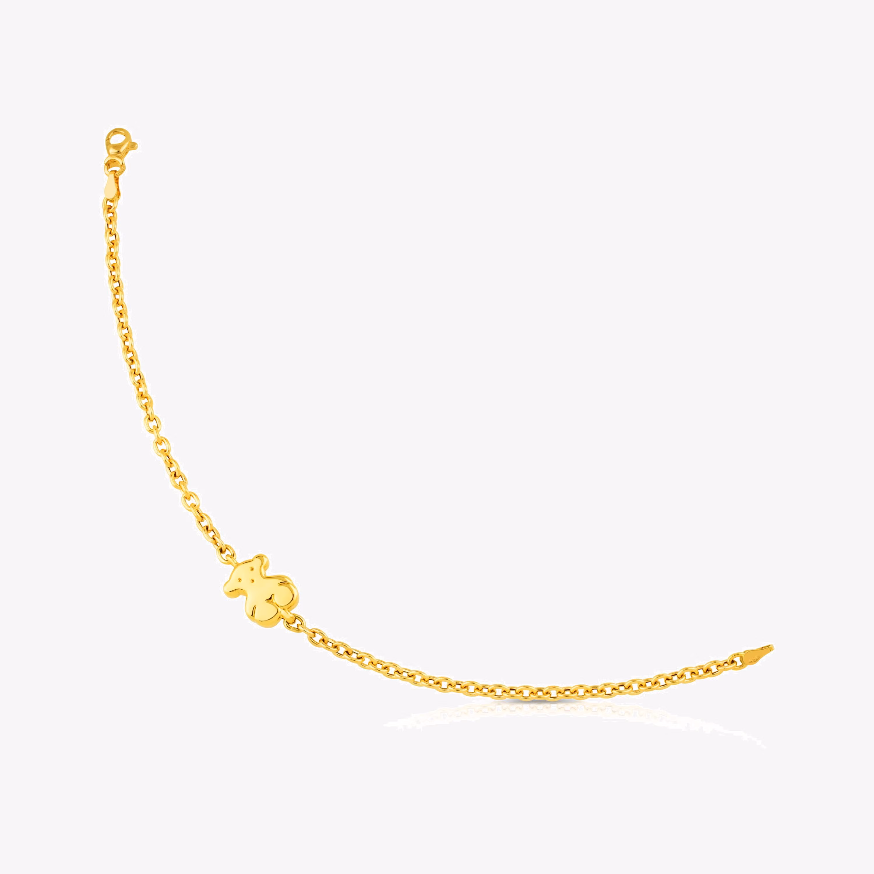 Pulsera cadena oso de oro amarillo Sweet Dolls