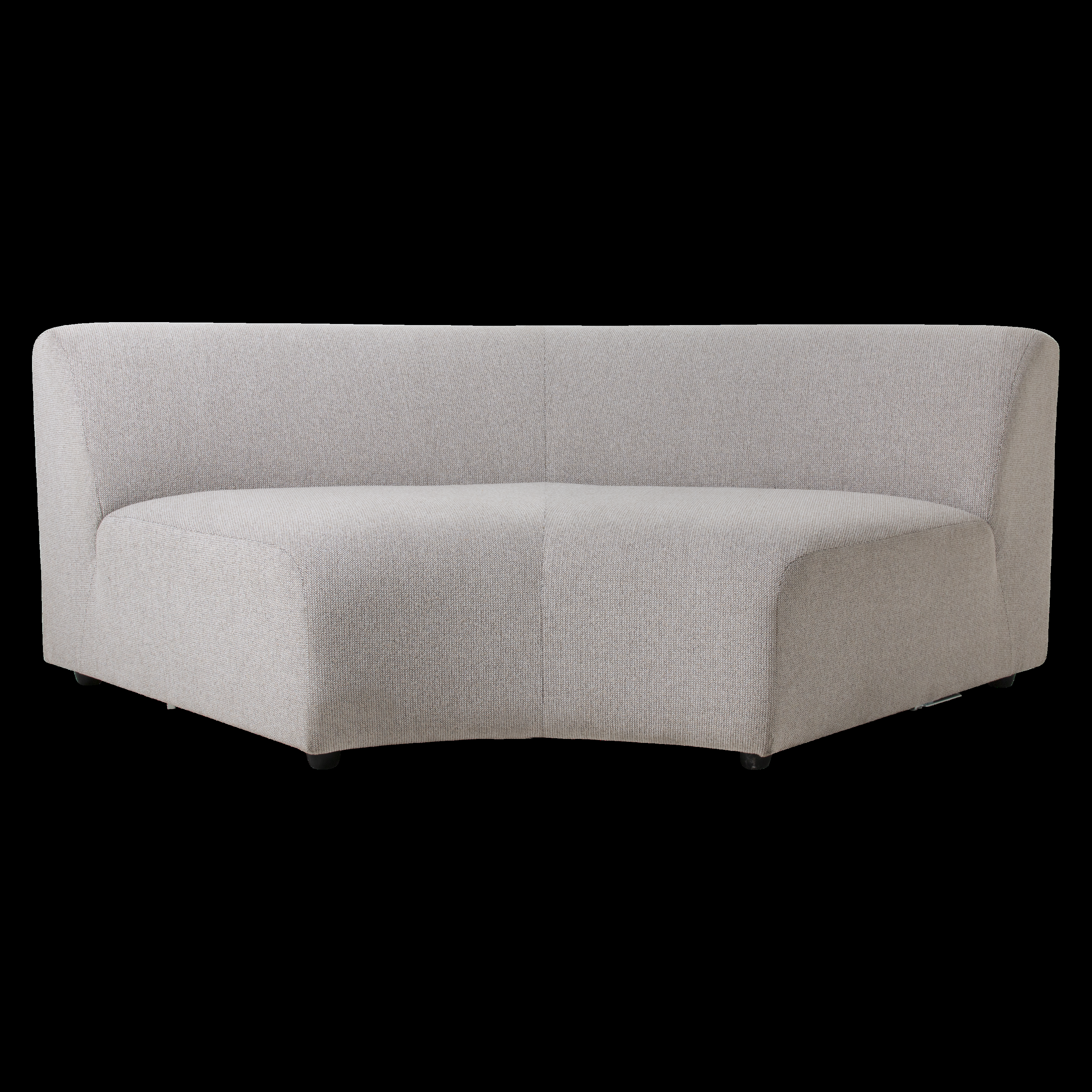 HKliving Jax Bank Element - Middenstuk Rond - Geweven Stof - Naturel M