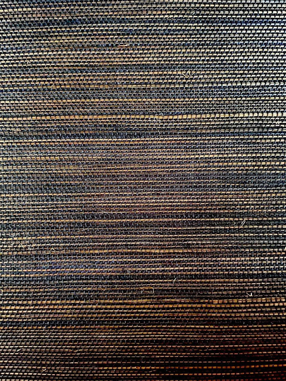 Behang Sisal zwart brons mix