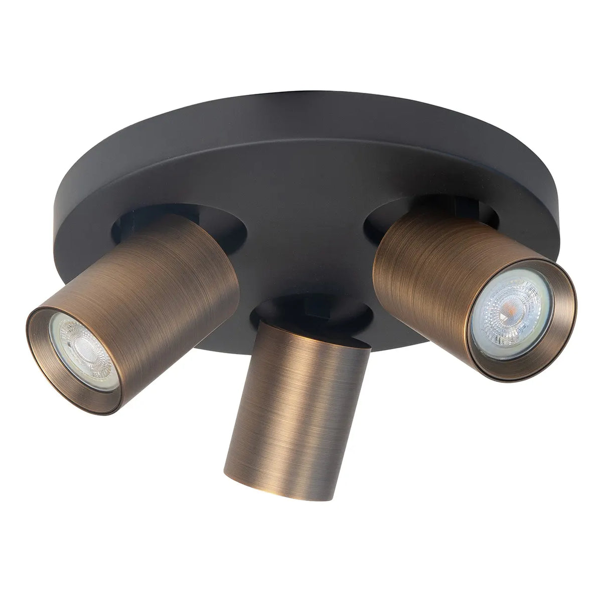 Highlight spot Oliver - 3 lichts - 25 x 13  cm - zwart brons