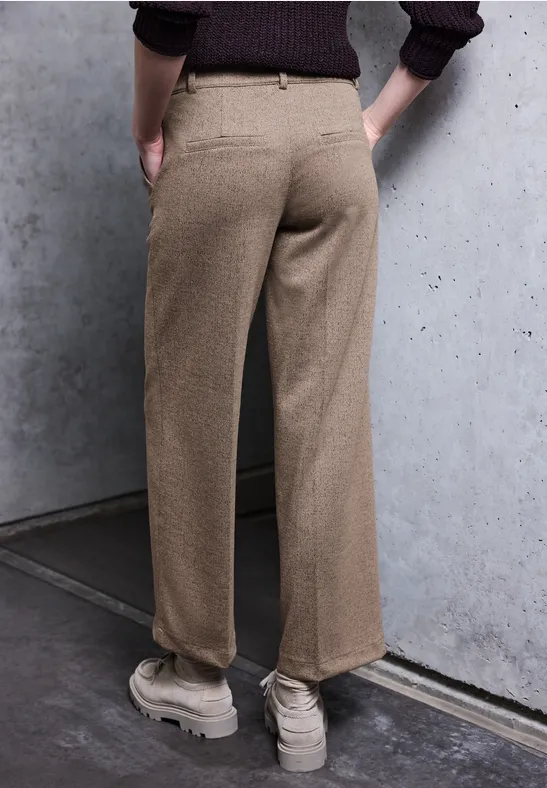 Wide Leg Melange Hose