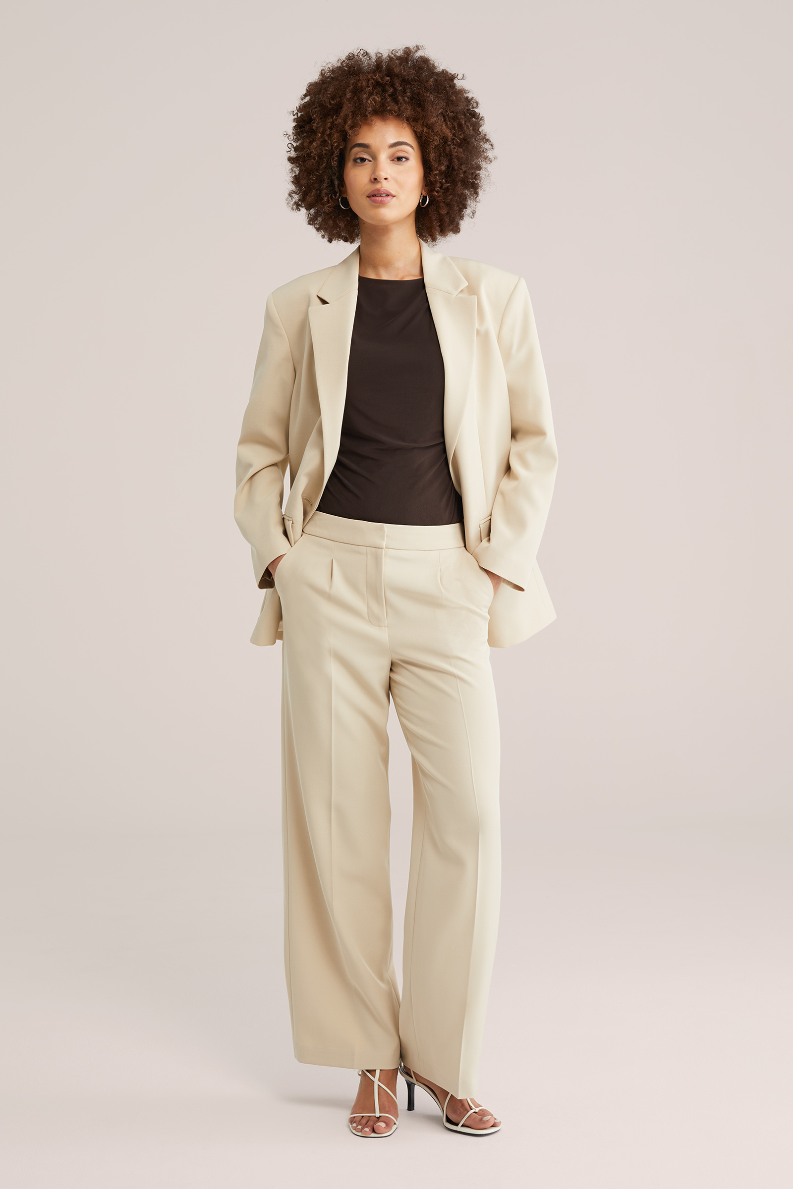 Dames wide leg pantalon