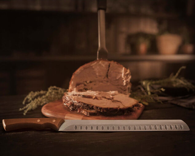 Tramontina Churrasco Black Collection FSC Certified Plain Edge Brisket Slicer - 12"