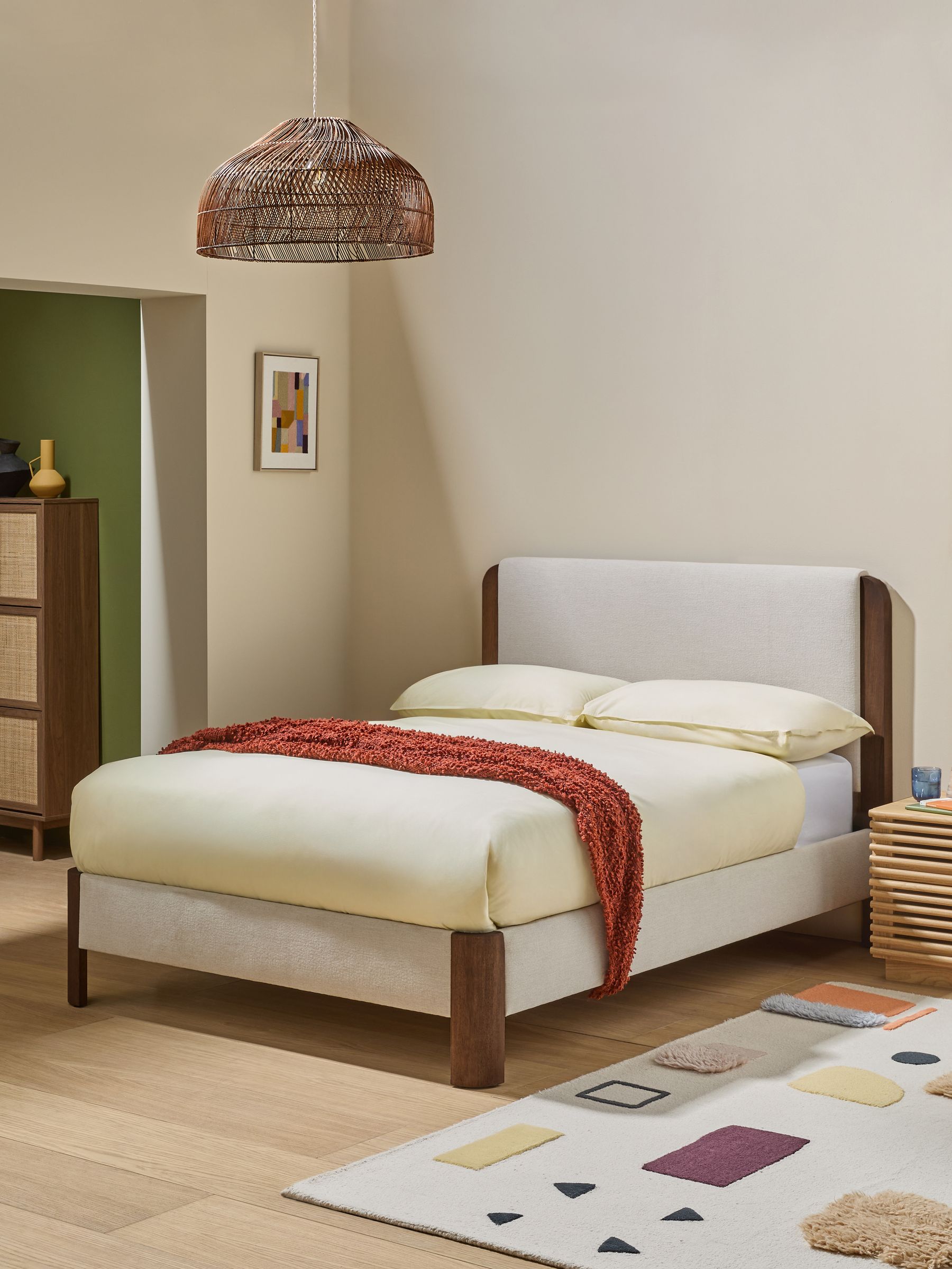Evander Ottoman Storage Bed in Natural