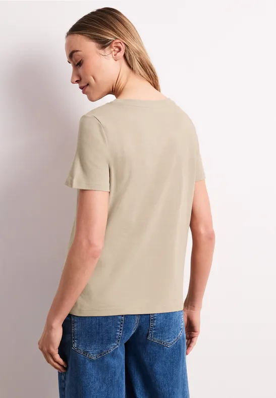 Basic T-Shirt aus reiner Baumwolle
