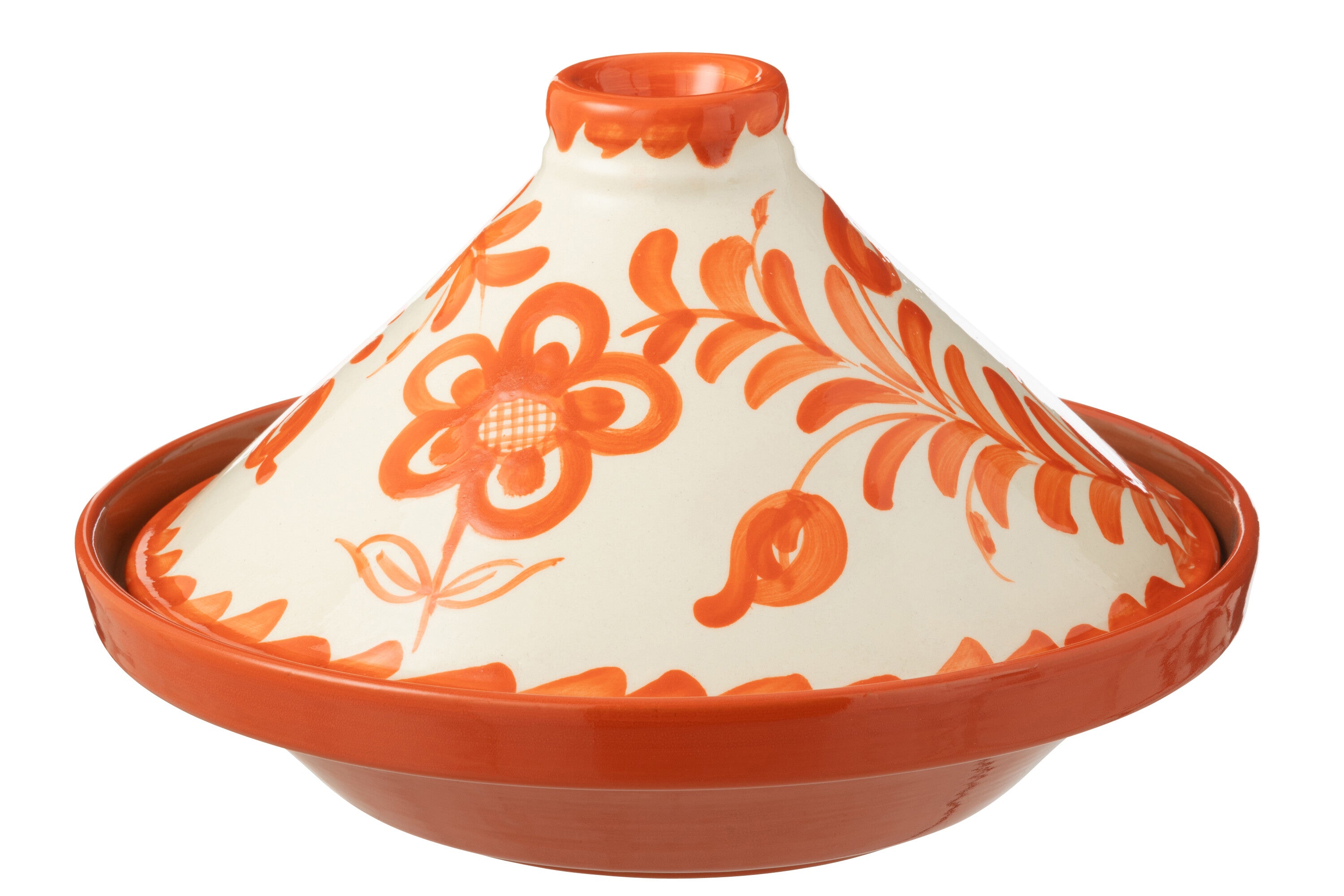 J-Line tajine Granada - keramiek - wit oranje