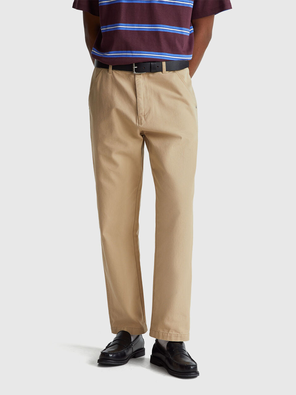 Trousers in pure linen