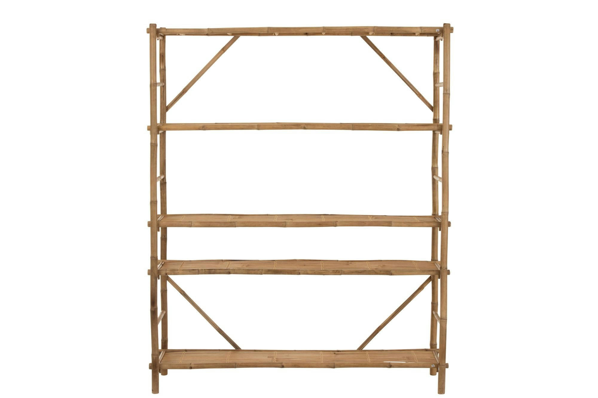 NARA - Bibliothèque en bambou naturel 5 tablettes