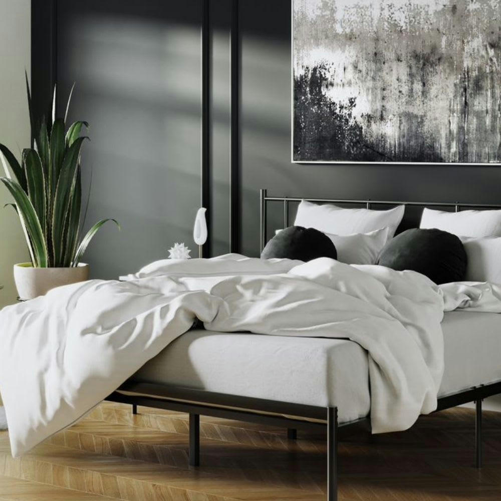 - Parure Blanche 100% percale de coton ultra-douce 140x200