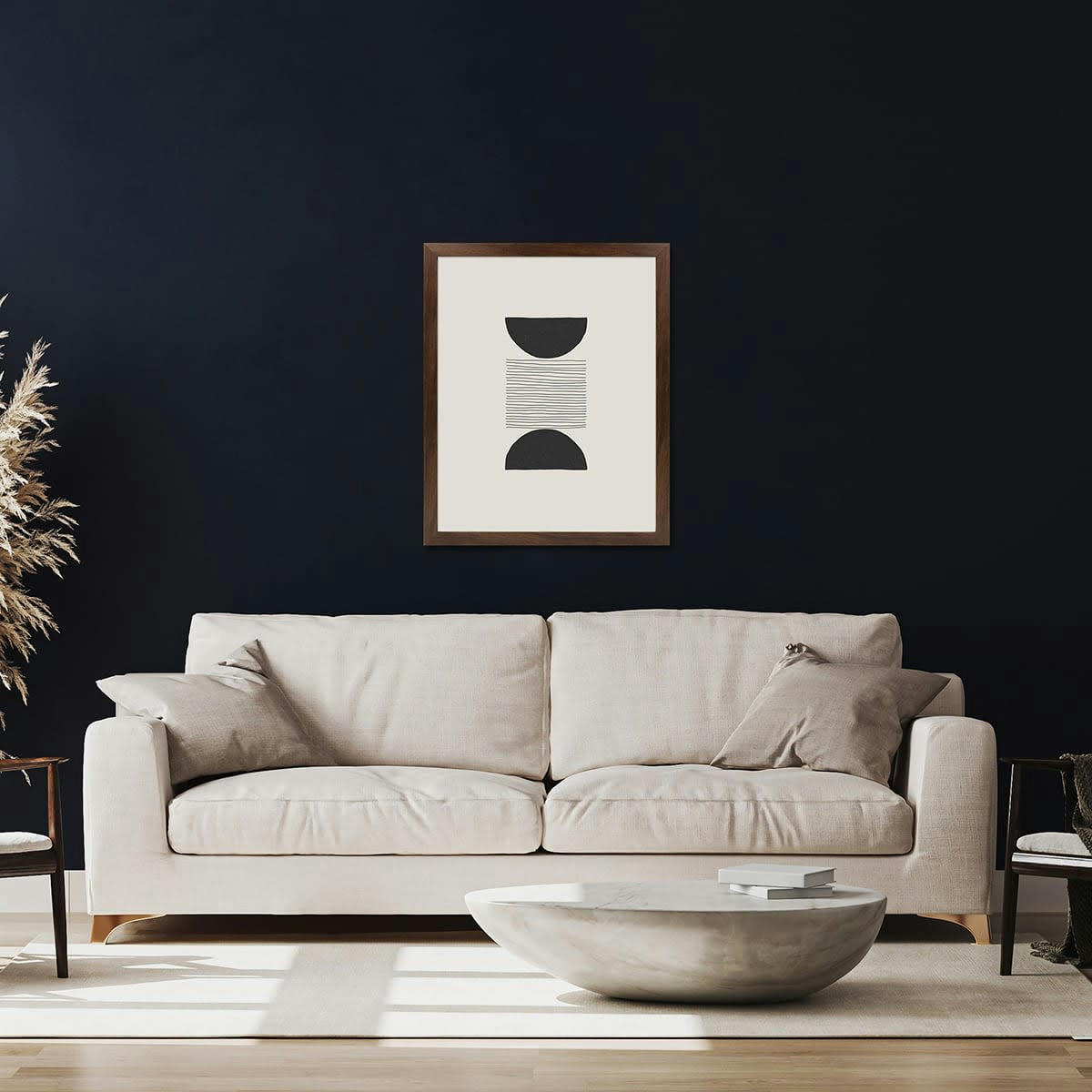 ETERNEL - Cadre photo design ébène bois foncé 40x50 cm bois reconstitué fsc