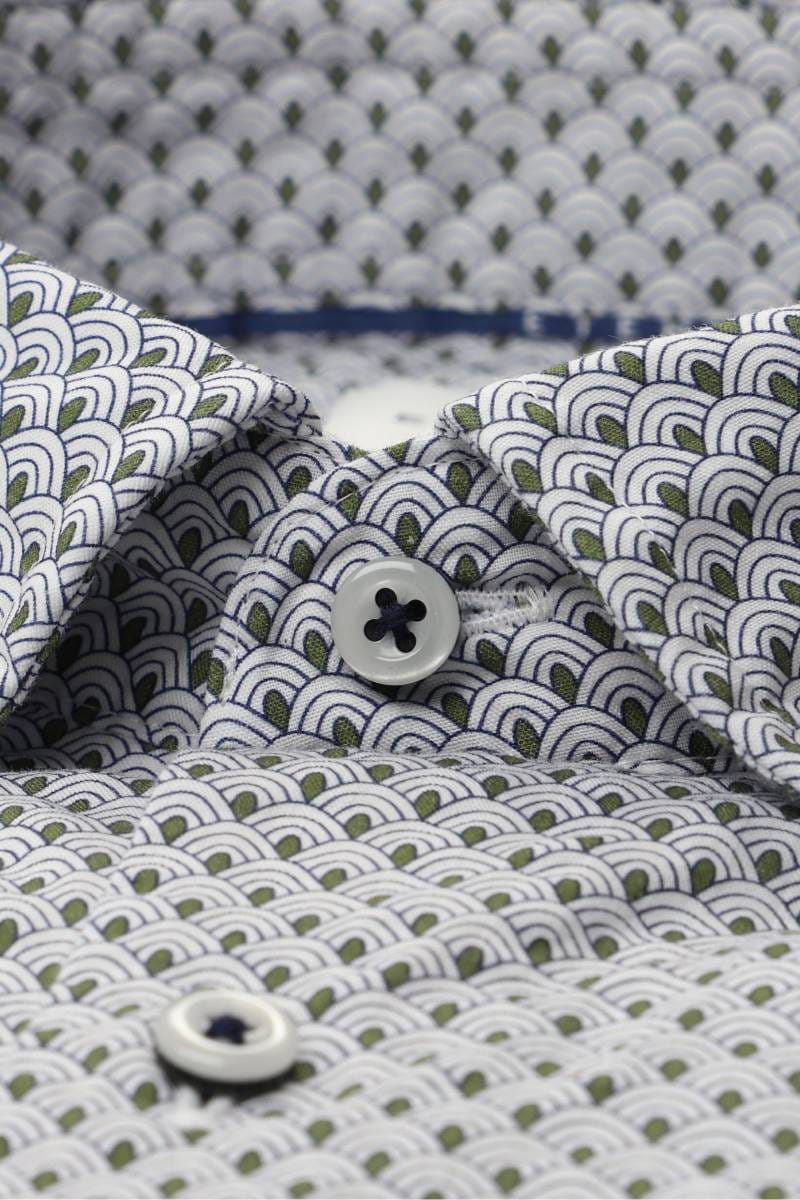 ETERNA Comfort Fit Hemd hellgrün, Bedruckt