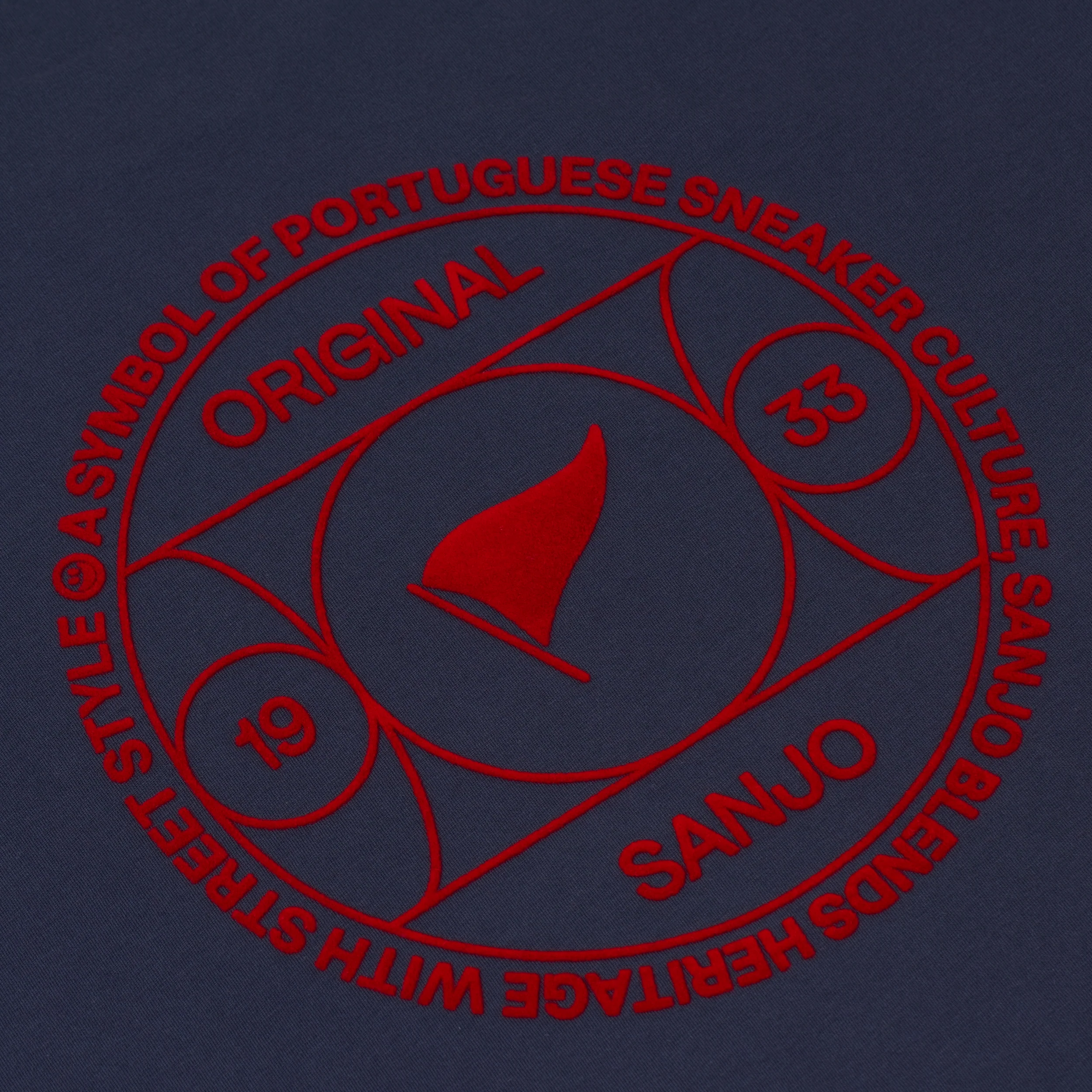 Sanjo Symbol Culture T-shirt // Navy