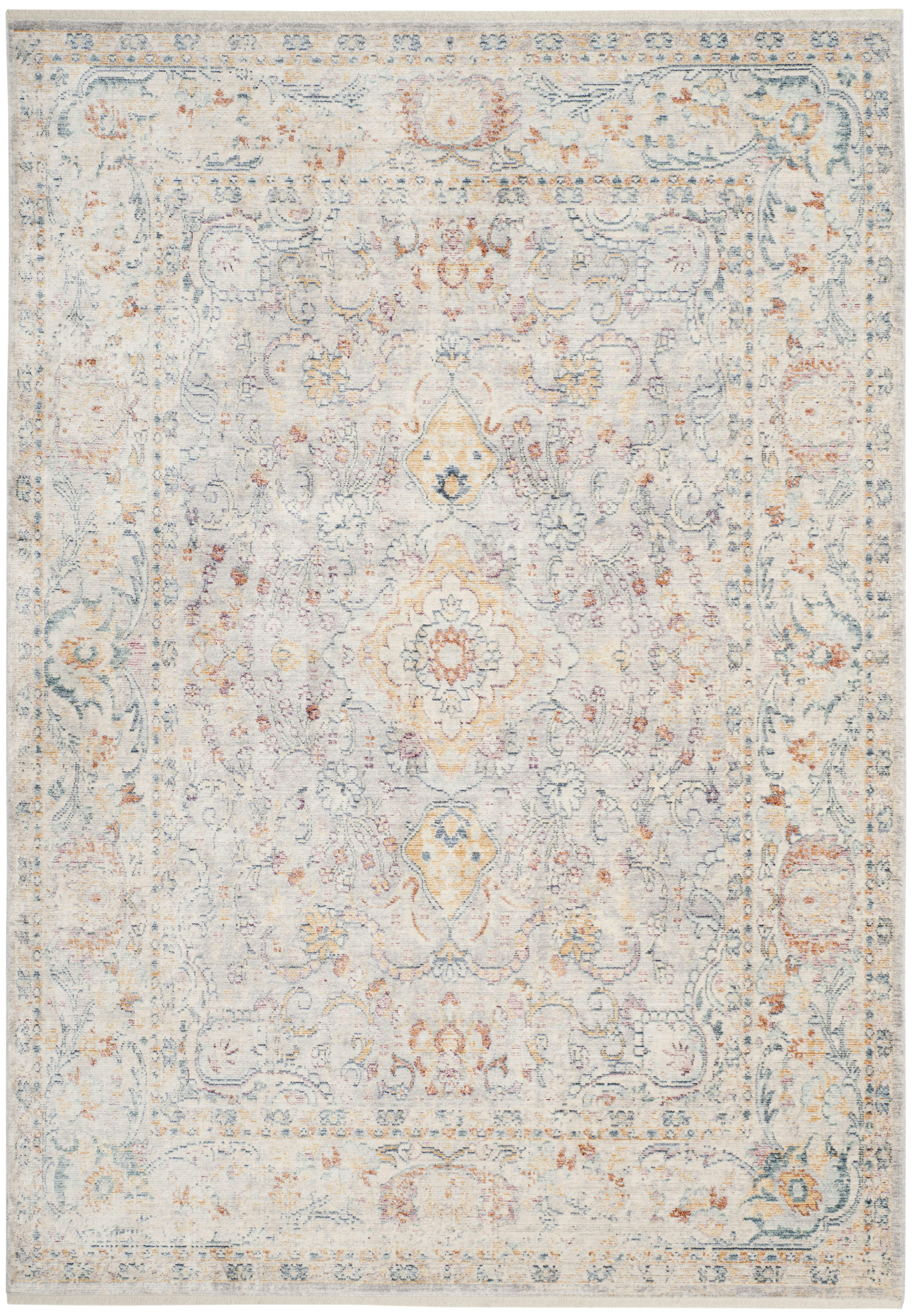ILLUSION - Tapis de salon interieur en gris clair & crème, 122 x 183 cm