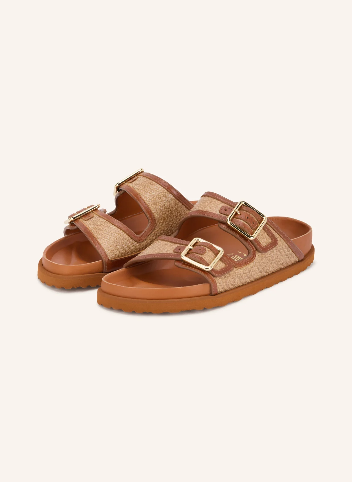 1774 BIRKENSTOCK Pantoletten ARIZONA FRAMED RAFFIA