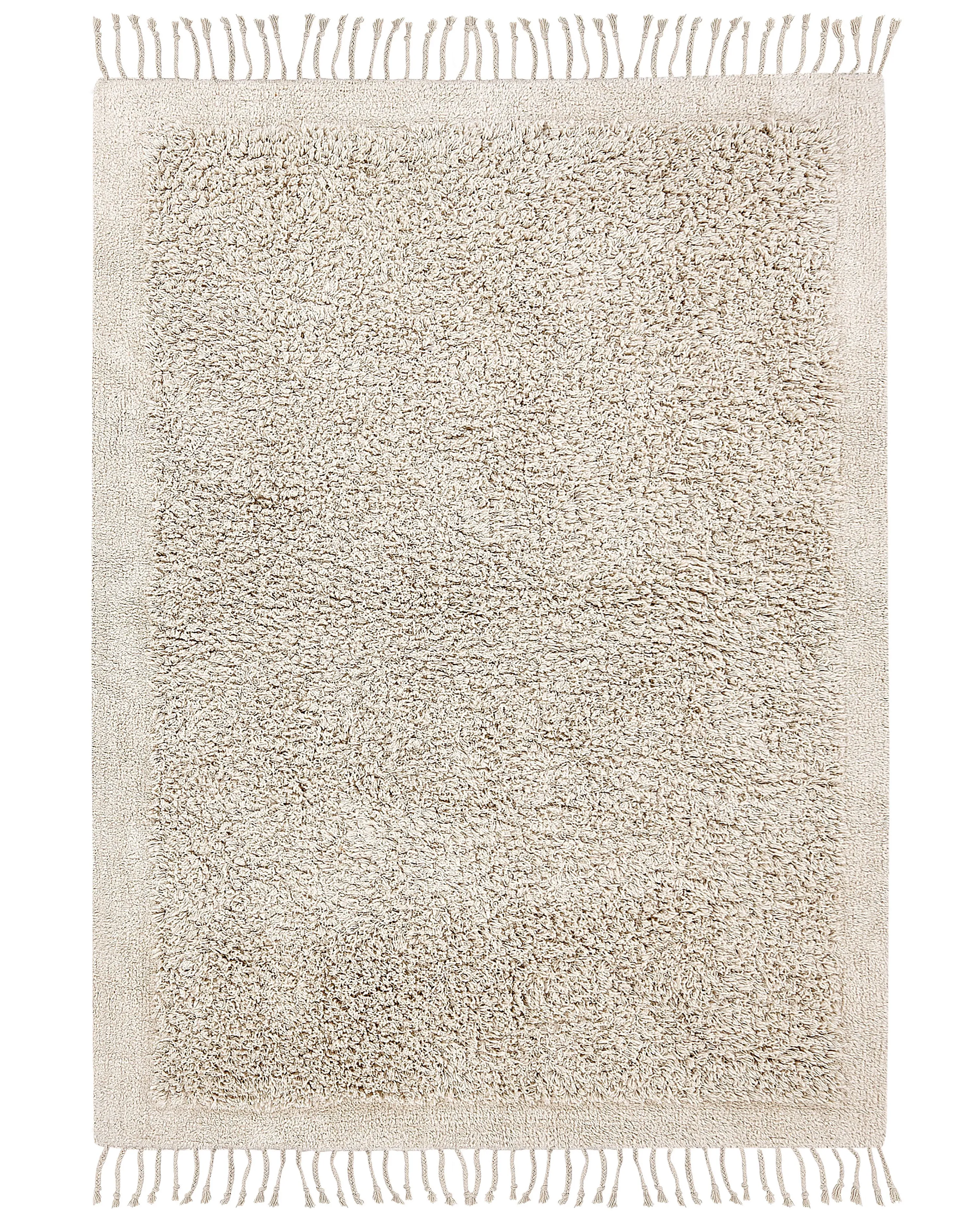 Rug BITLIS Light Beige 140 x 200 cm Cotton