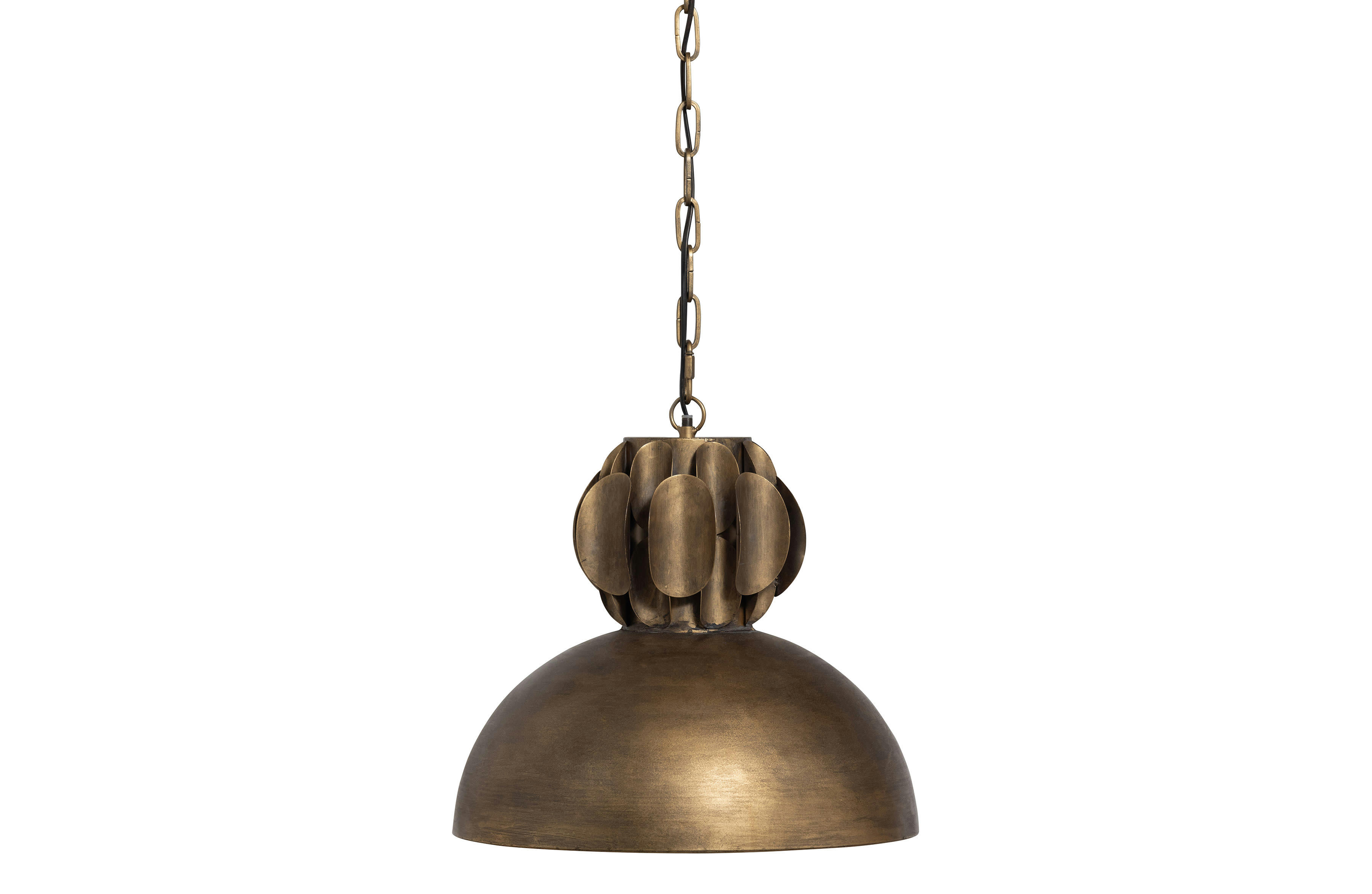 POLISHED - Lampe suspendue métal Antique Messing Doré