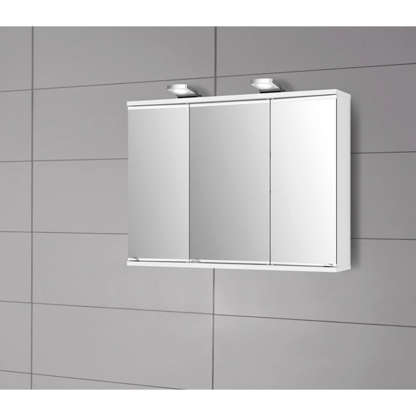Spiegelschrank »Lena«, LED, weiß, BxHxT: 80x64x23 cm