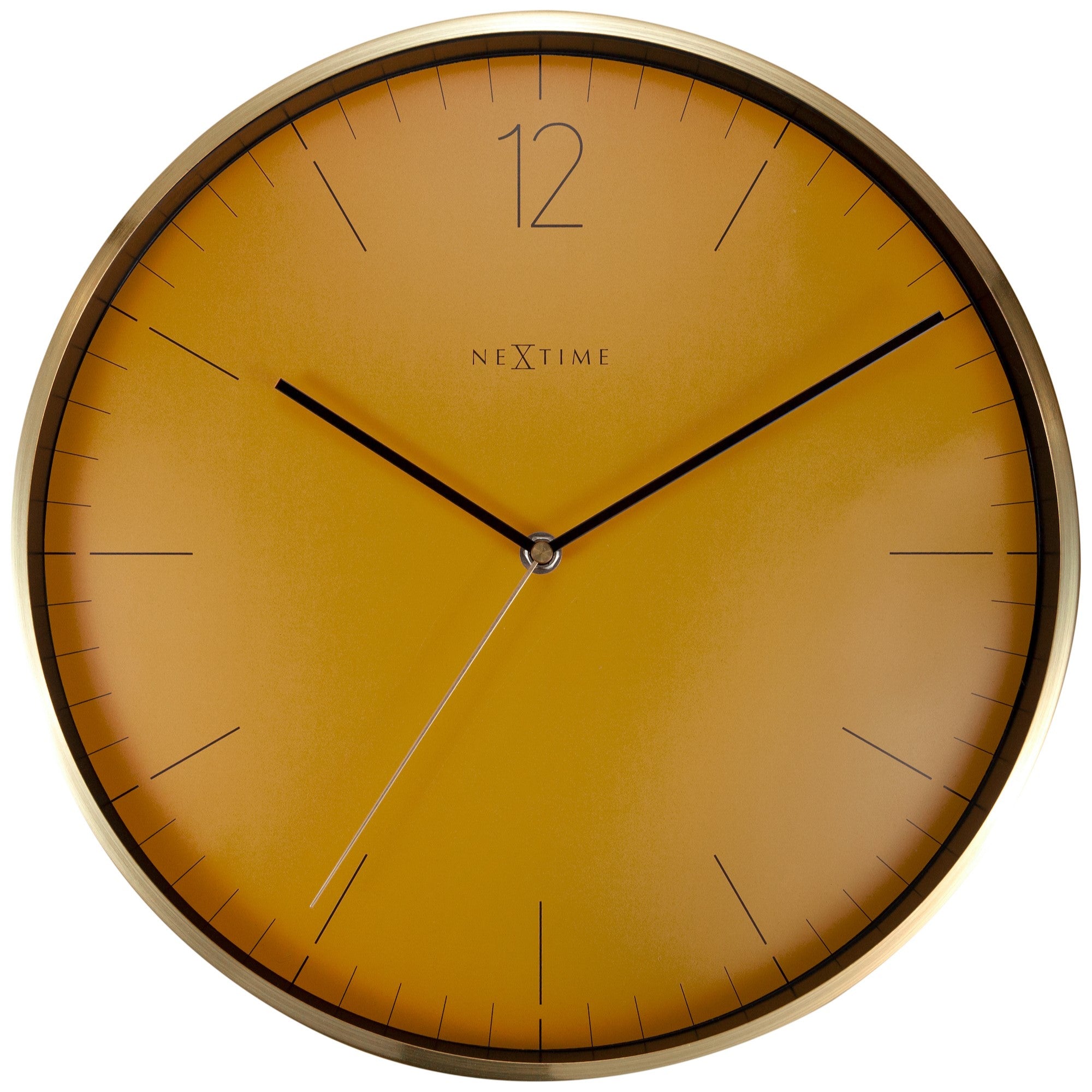 NeXtime Essential Gele Wandklok Ø 34 cm