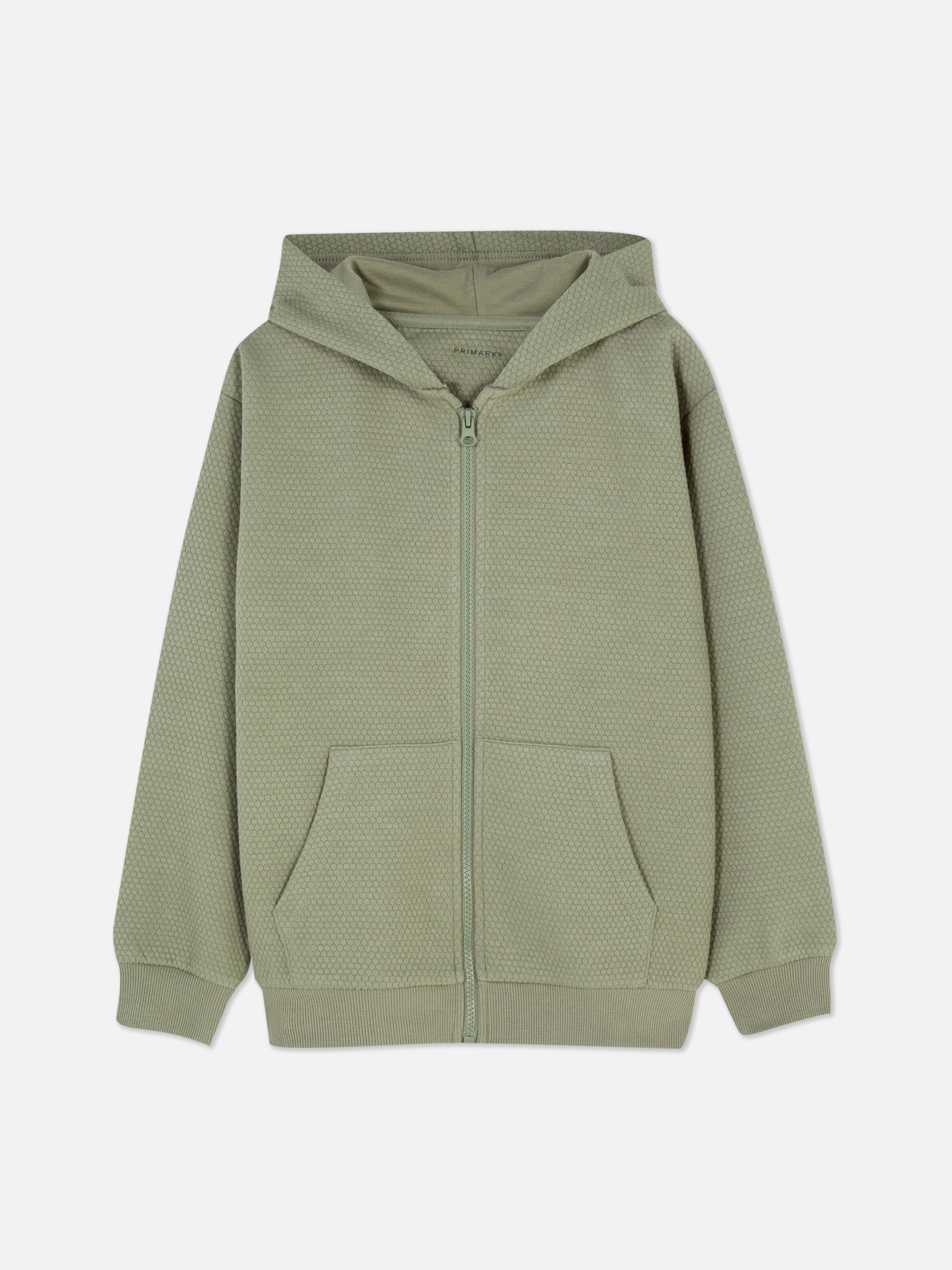 Textured Zip Hoodie