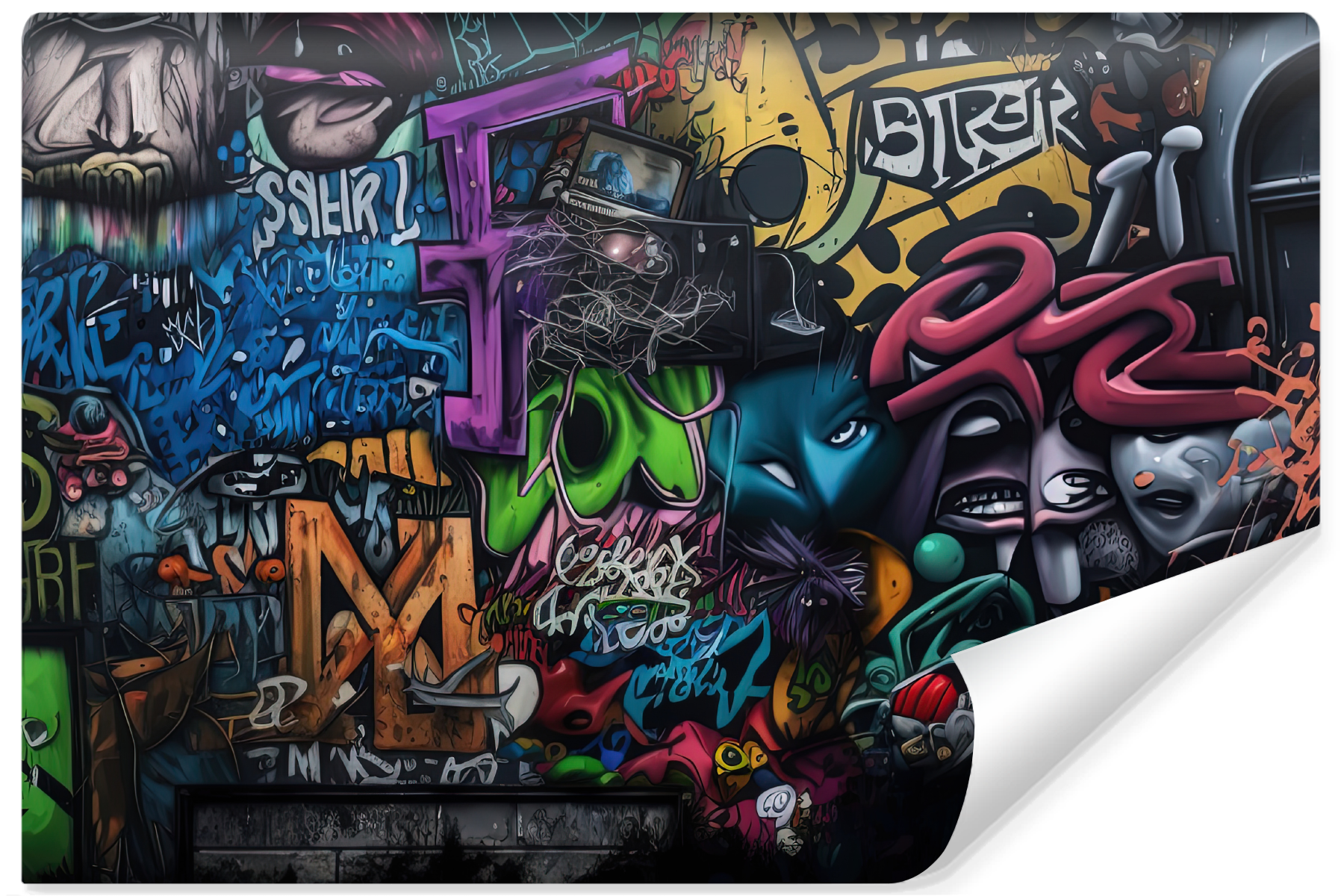 Fototapeta Młodzieżowa Kolorowe Graffiti 90x60cm