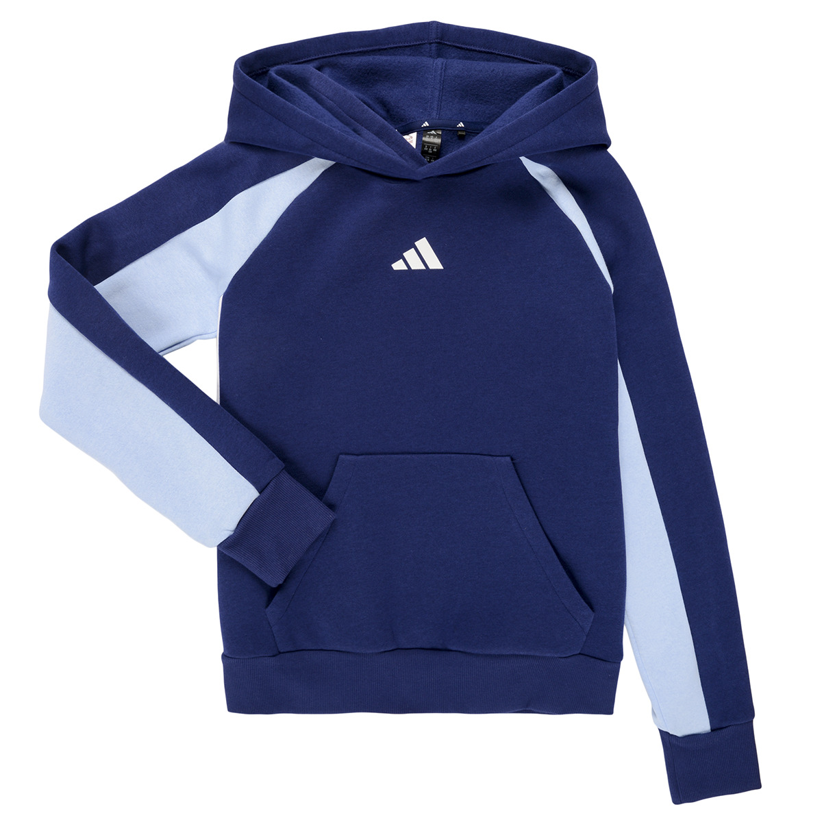 adidas - Seasonal Essentials Colorblock Fleece Hoodie Kids - Blue