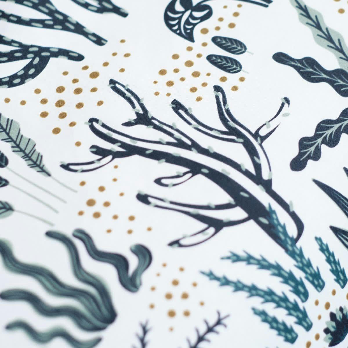 - Parure de lit en Coton Bleu 260x240 cm