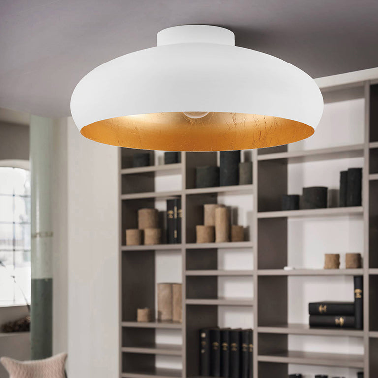 EGLO Mogano Plafondlamp Ø 40 cm - Wit/Goud