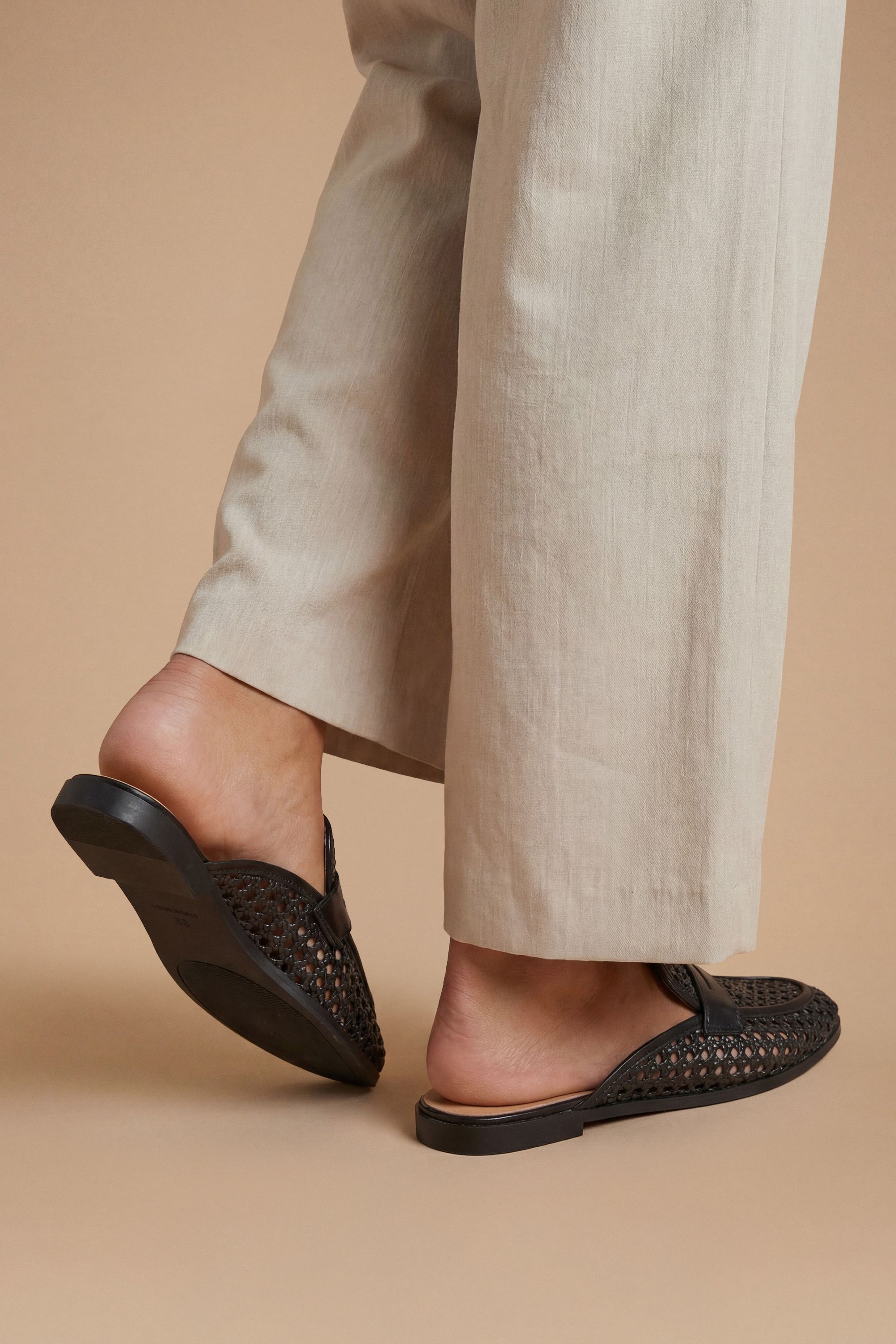 Dorothy Perkins Claudia Faux Leather Woven Slip On Loafers