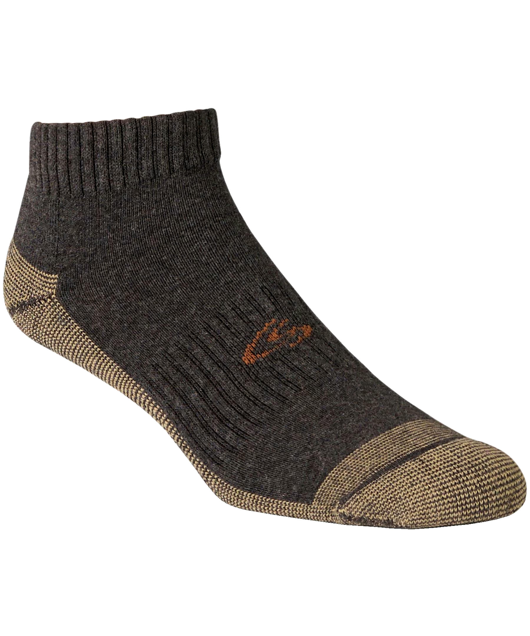 Copper Sole Men's 4-Pack Moisture Guard Athletic Ankle Socks