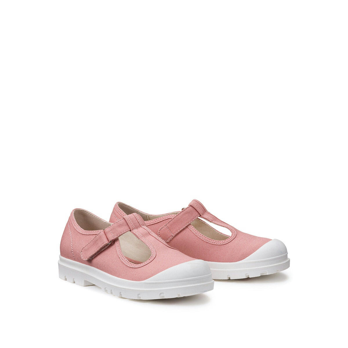 Baskets basse type salomé, en toile 26-37