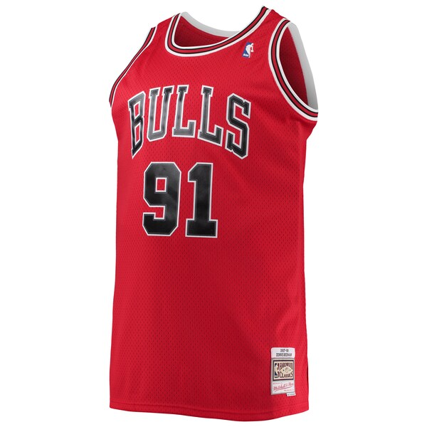 Dennis Rodman Chicago Bulls 1997/98 Big & Tall Hardwood Classics Swingman Jersey - Red