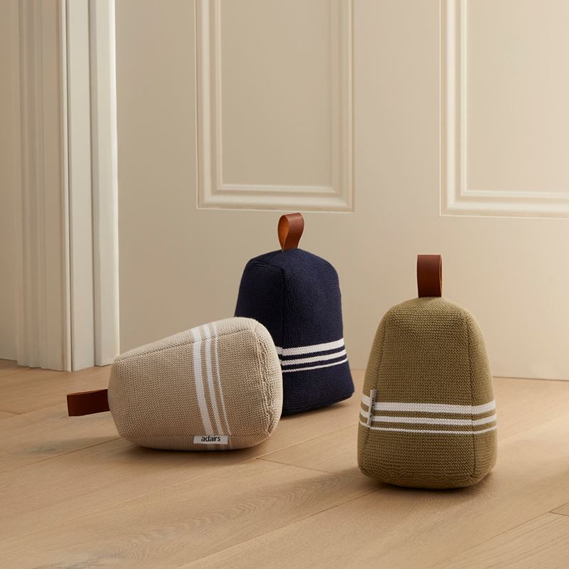 Spencer Green & White Door Stop
