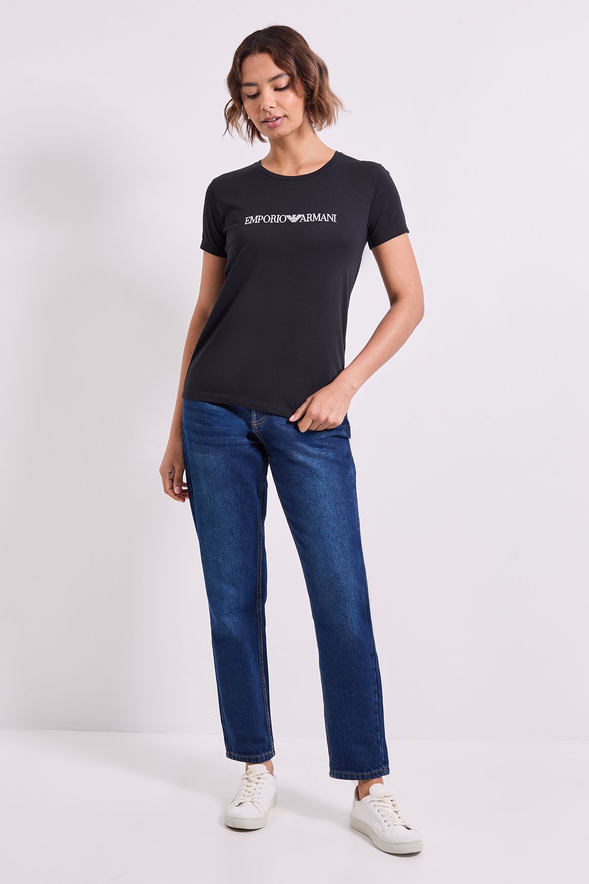 Emporio Armani Everyday Cotton S/Sleeve Crew Neck T-Shirt Black