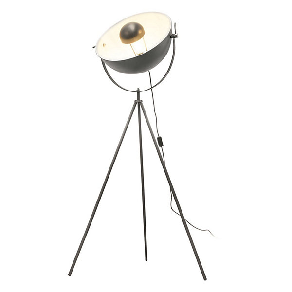 Lampadaire trépied en métal Cinéma - H. 145 cm