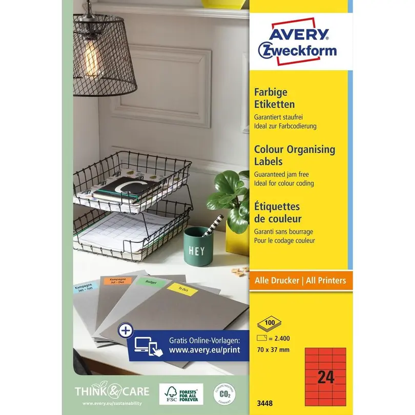 Etiketten 100er-Set Avery Zweckform
