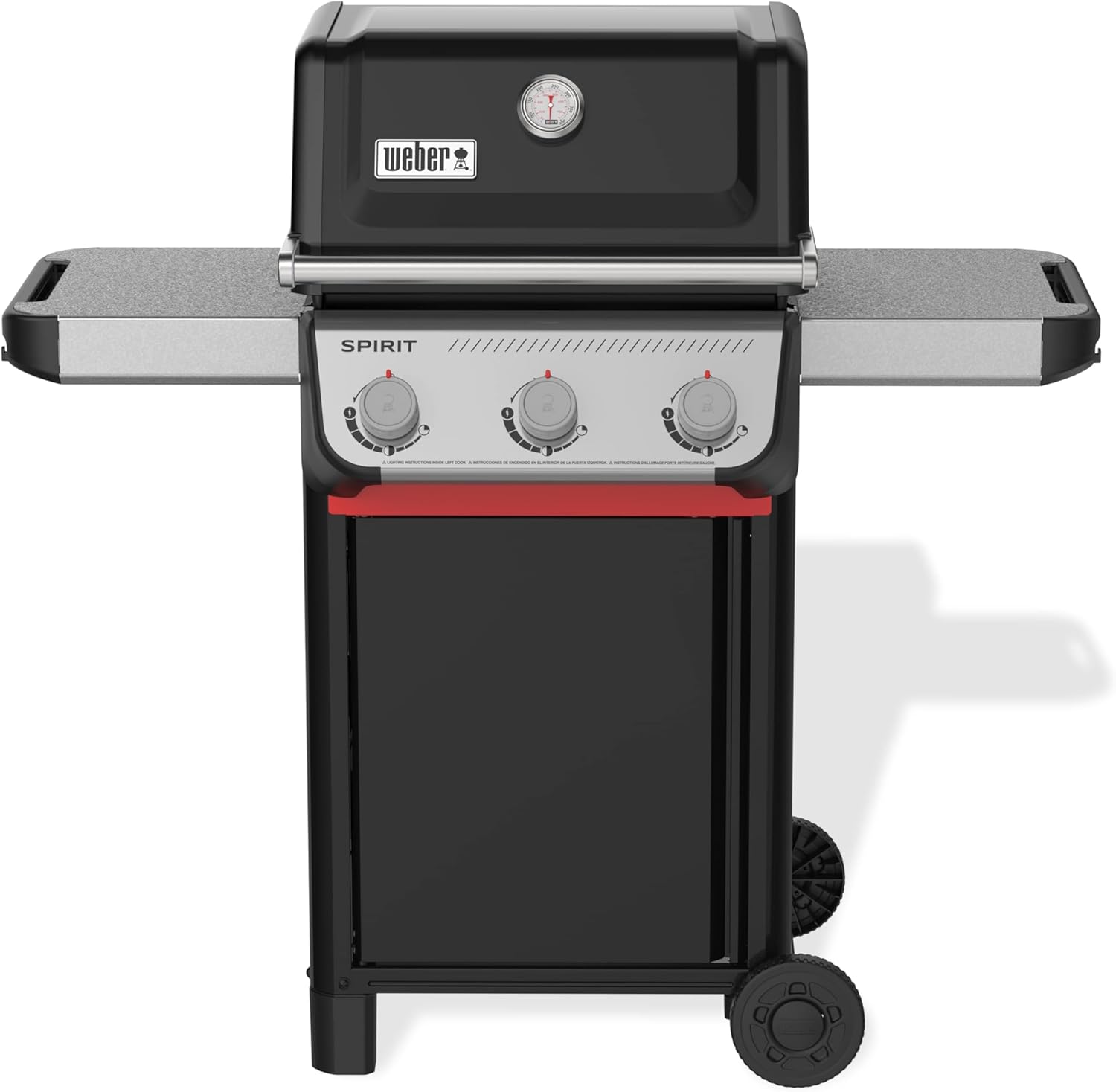 Weber Spirit E-310 Liquid Propane Gas Grill for Outdoor Cooking and BBQ  3 Burners  Black – Porcelain-Enameled Cast-Iron Grates & Snap-Jet Ignition