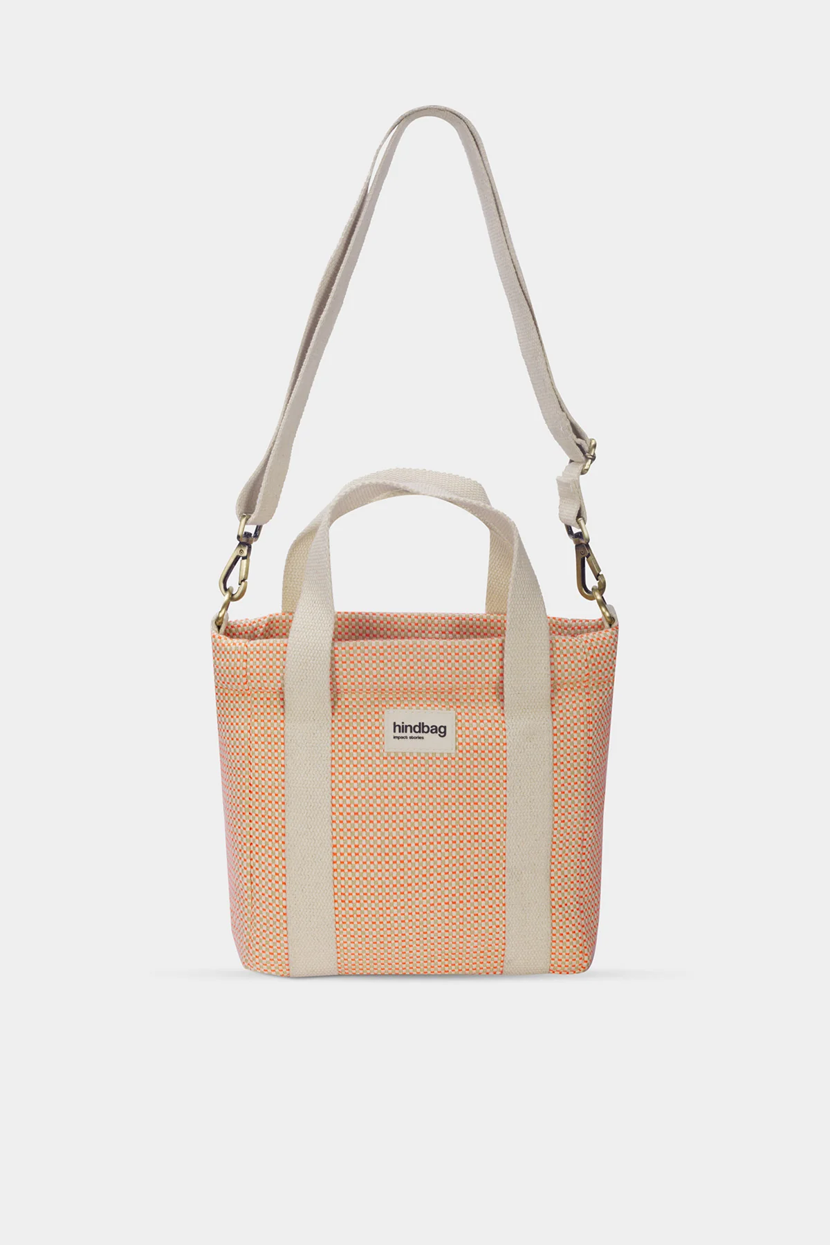 Mini cabas Louise Tressage corail
