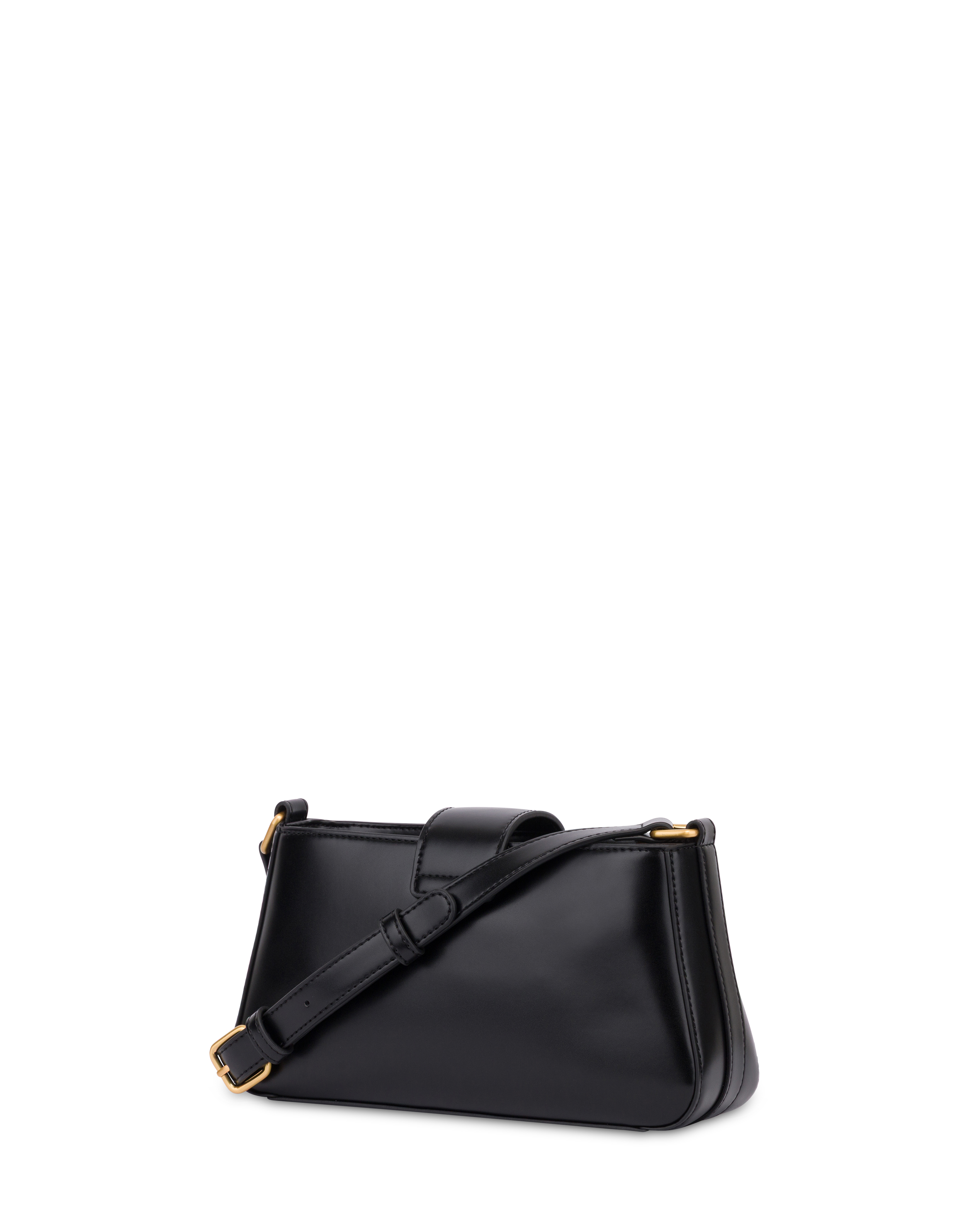 Borsa A Spalla Aurora In Plain Pu Nero